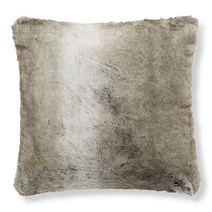 Bouclair Wolf Faux Fur Square Cushion