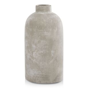 Bouclair Essentials Cement Bottle Table Vase Grey 12 x 23 cm