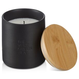 Bouclair Ceramic Green Tea Scented Candle Black Black 10 x 11 cm