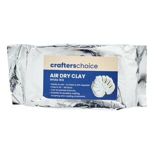 Crafters Choice Air Dry Clay 1kg White 1 kg