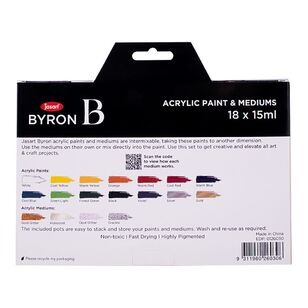 Jasart Byron Byron Acrylic Paint & Mediums Set Multicoloured