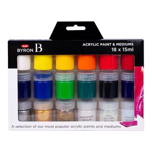 Jasart Byron Byron Acrylic Paint & Mediums Set Multicoloured