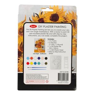 Jasart DIY 3D Plaster Painting Kit Sunflowers Multicoloured