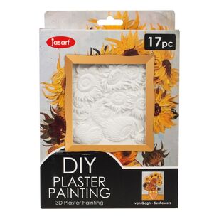 Jasart DIY 3D Plaster Painting Kit Sunflowers Multicoloured