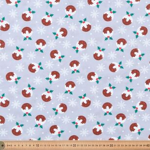 Christmas Basics Pudding 112 cm Cotton Fabric Grey 112 cm