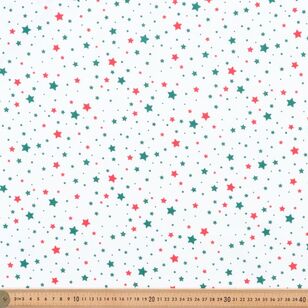 Christmas Basics Stars 112 cm Cotton Fabric White 112 cm