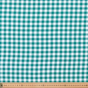 Christmas Basics Gingham 112 cm Cotton Fabric Green 112 cm