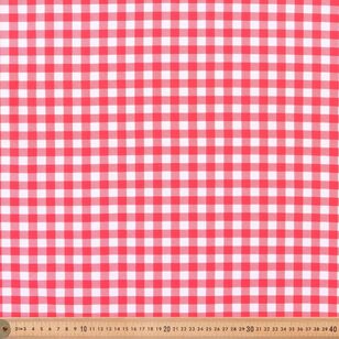 Christmas Basics Gingham 112 cm Cotton Fabric Red 112 cm