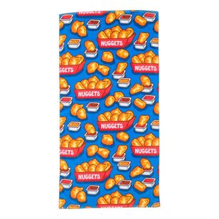 KOO X Laura Wayne Chicken Nugget Bath Towel Blue