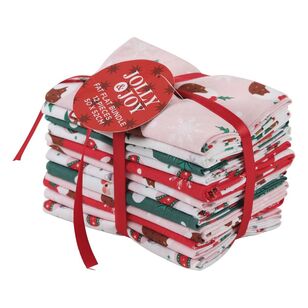 Christmas Basics 1 Flat Fat Bundle, 12 Pieces Red/Green