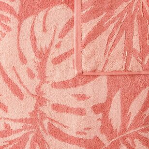 KOO Cyrus Palm Towel Collection Coral