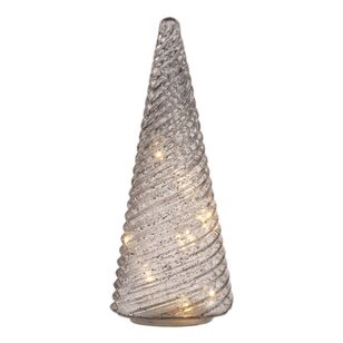 Jolly & Joy Christmas LED Glass Tree Silver