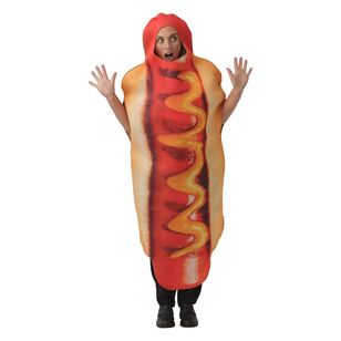 Spartys Hot Dog Costume Multicoloured