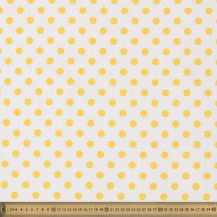 Spots and Stripes Coin Spot 112 cm Cotton Poplin Fabric Gold 112 cm