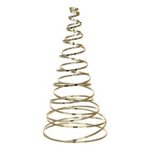 Jolly & Joy Christmas Swirl Tree  Gold 15 x 15 x 30 cm