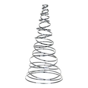 Jolly & Joy Christmas Swirl Tree  Silver 15 x 15 x 30 cm