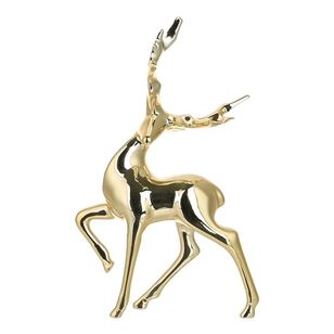 Jolly & Joy Christmas Small Reindeer  Gold 13 x 5.5 x 20 cm