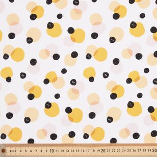 Spots & Stripes Watercolour Dot 112 cm Cotton Poplin Fabric Multicoloured 112 cm