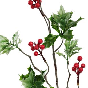 Jolly & Joy Christmas Holly Berry Spray 2 Pack Red & Green 76 cm