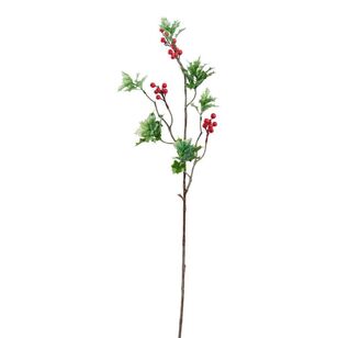 Jolly & Joy Christmas Holly Berry Spray 2 Pack Red & Green 76 cm