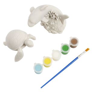 Club House Paint Your Own Sea Life Figurines Multicoloured