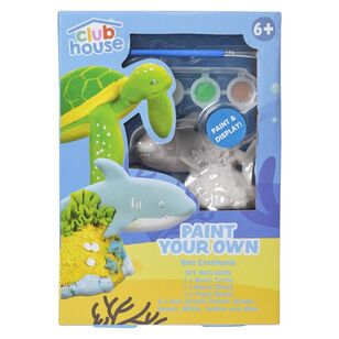 Club House Paint Your Own Sea Life Figurines Multicoloured