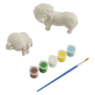 Club House Paint Your Own Jungle Figurines Multicoloured