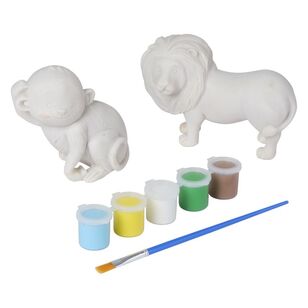 Club House Paint Your Own Jungle Figurines Multicoloured