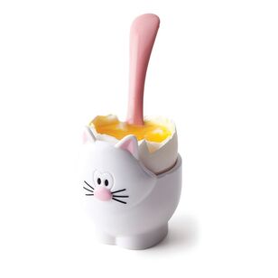 Joie Meow Cat Egg Cup & Spoon Assorted