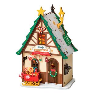 Robotime Rolife Twinkling Christmas Tree House Multicoloured