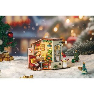 Robotime Mini Christmas Snow House Kit Multicoloured