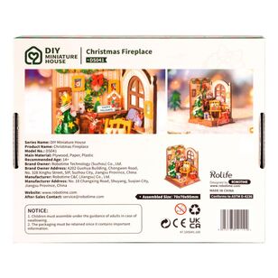 Robotime Rolife Christmas Fireplace Kit Multicoloured