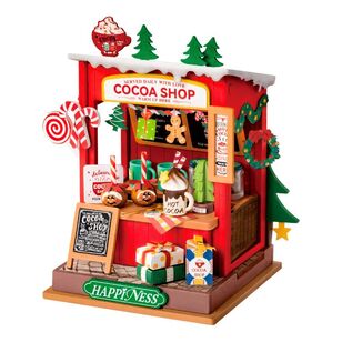 Robotime Rolife Christmas Cocoa Shop Kit Multicoloured