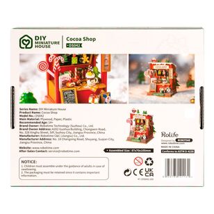 Robotime Rolife Christmas Cocoa Shop Kit Multicoloured