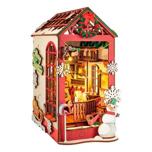 Robotime Rolife Christmas Indoor Scene Book Nook Kit Multicoloured