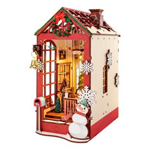 Robotime Rolife Christmas Indoor Scene Book Nook Kit Multicoloured