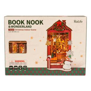 Robotime Rolife Christmas Indoor Scene Book Nook Kit Multicoloured