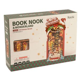 Robotime Rolife Christmas Indoor Scene Book Nook Kit Multicoloured