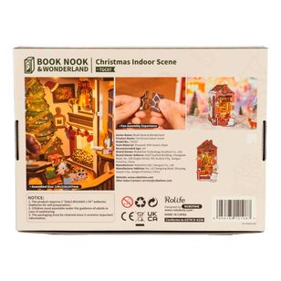 Robotime Rolife Christmas Indoor Scene Book Nook Kit Multicoloured