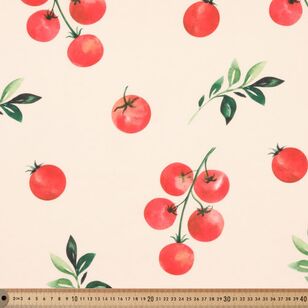 Tomato 112 cm Cotton Linen Fabric Cream 112 cm