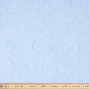 Plain 145 cm Chambray Pure Linen Fabric Blue & White 145 cm