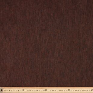 Plain 145 cm Chambray Pure Linen Fabric Chocolate / Black 145 cm