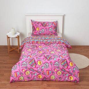 KOO Chupa Chups Quilt Cover Set Pink