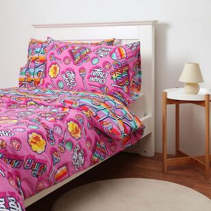 KOO Chupa Chups Quilt Cover Set Pink