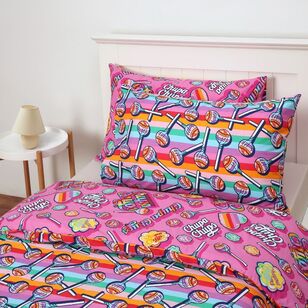 KOO Chupa Chups Quilt Cover Set Pink