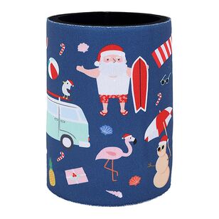 Jolly & Joy Christmas Summer Santa Clause Stubby Holder Multicoloured