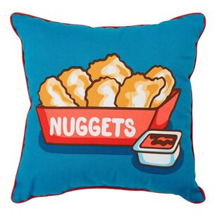 KOO Laura Wayne Chicken Nuggets Cushion Blue 40 x 40 cm