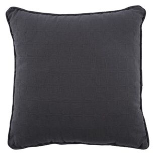 Emerald Hill Harper Cushion Charcoal 45 x 45 cm