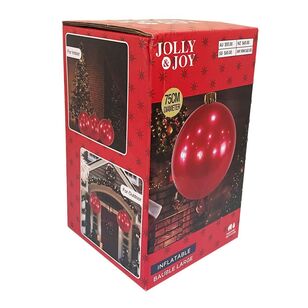 Jolly & Joy Large Inflatable Christmas Bauble Red