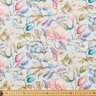 Magnolia 138 cm Viscose Linen Fabric Multicoloured 138 cm